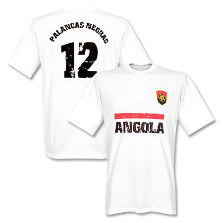 Angola Away T-Shirt Wei&szlig;